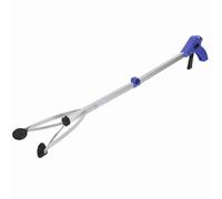 Sélecteur à ordures Poubelle l'outil de Grabber Pliant Pliant en Aluminium léger en Alliage de Jardin Pick-up pour Le marché hôtelier hôtelier Manche Bleue Rouge 43 cm 80cm (Blue Handle)