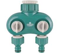 Raccord jardin / Sélecteur 2 circuits droit 3/4" 1