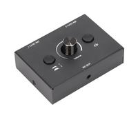 Sélecteur audio stéréo 3,5 mm, sélecteur manuel pour partage audio 2 entrées/1 sortie ou 1 entrée/2 sorties, de haute qualité et durable.