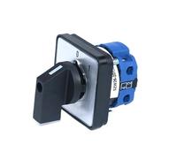 Sélecteur de bornes de panneau, commutateur rotatif à came, 1 pièce SZW26/LW26-20 660 V 1 pôle 4 vis 20 A Ui courant 0-1(C02.1 0 1 64X64mm)
