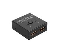 Sélecteur de commutateur bidirectionnel séparateur HDMI 1 entrée 2 sortie support pour le lecteur Blu-Ray DVD PC AC1411