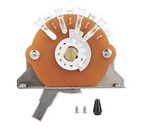Sélecteur de micro premium 5 voies 3 voies commutateur de guitare électrique pièces de rechange accessoires pour guitaristes en alliage de zinc ABS cuivre noir capuchon beige (Three-position sector