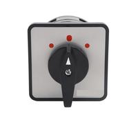 Sélecteur de puissance universel à 3 positions, 1 pôle, 16 A, avec bouton rotatif et came de sélection.