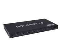 Sélecteur de répartiteur commutateur compatible HDMI 4K 60Hz Matrix 4X4 2.0 Convertisseurs vidéo