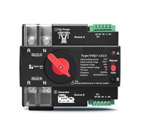 Sélecteur de transfert de puissance ininterrompu ATS 220 V 230 V for rail DIN 2P 63 A/100 A/125 A 1 pièce(63A)
