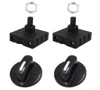 Sélecteur de ventilateur rotatif à 4 positions, régulateur de vitesse à 3 vitesses, 120 V/250 V, installation facile du fil (type A)