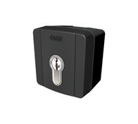 Sélecteur à clé d'extérieur et cylindre serrure DIN pour commandes en 230V. Gris RAL7024 CAME 806SL-0090