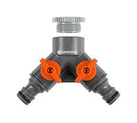 Raccord pour système arrosage Gardena Sélecteur 2 circuits Pour robinet 26,5 mm G 3/4 et 21 mm 1/2 - 940-26