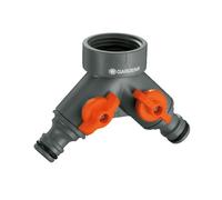 GARDENA "Collecteur d''eau à 2 voies 26,5 mm (G 3/4""), Raccord de robinet"