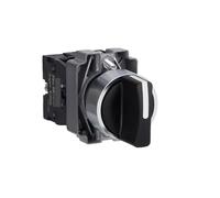 Sélecteur Noir Ø 22mm - 3 Positions - 2NO XB2BD53 Compatible ZB2BZ103C + ZB2BD5C