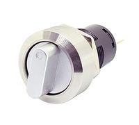 Sélecteur rotatif en métal de 1 pcs 16mm Interrupteur à bouton-poussoir en acier inoxydable à LED 12V,NoLED 3 Position 2NO2NC,No LED Switch