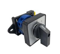 Sélecteur rotatif multi-positions YMW26-20/1 DIN, 20 A, 1 pôle, 4 bornes, circuit de commande, commutateur à cames inverseur LW26-20, 1 pièce(1-0-2 DIN)
