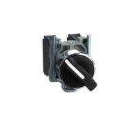 Schneider Electric Bouton tournant Harmony XB4 XB4BD25 Ø22, 2 positions fixes, noir, 1O+1F, vis étr