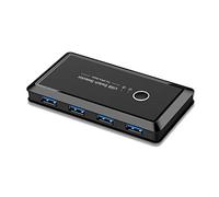 Sélecteur USB 2 ordinateurs partageant 4 périphériques USB Adaptateur USB Commutateur Hub pour clavier scanner imprimante