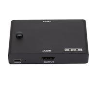 Sélecteur Vidéo Manuel 3 Entrées 1 Sortie 4k 30 Hz Abs Noir | Transition sans Perte, Résolution Haute Définition, Compatible Moniteur, 3d 1080p 720p