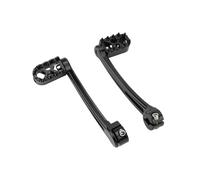 Sélecteur Vitesse Gear Shifter en Métal Levier de vitesse talon-pointe pour moto, compatible avec Harley Touring Road King Street Electra Glide Softail Trike Manette Levier de Changement(Black)