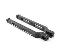 Sélecteur Vitesse Gear Shifter en Métal Manette Le Levier de changement de vitesse allongé en aluminium pour moto, compatible avec Harley Touring Road King Electra Street Glide Softail(Black White)