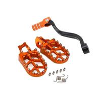 Sélecteur Vitesse Gear Shifter en Métal Repose-pieds de levier de vitesse de moto, repose-pieds, pédales, adaptés pour KTM SX EXC EXCF SXF XCF 250 300 350 Manette Levier de Changement(Set)