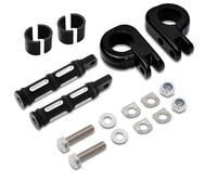Sélecteur Vitesse Gear Shifter en Métal Repose-pieds de moto 1" 1,25" pour autoroute, barre de protection, pédales pour Harley Davidson, Honda, Kawasaki Manette Levier de Changement(Footpeg Set)