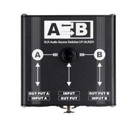Sélecteurs de commutation de son XLR à 2 entrées à sortie unique passifs sans bruit Routage de signaux silencieux Design en métal Sélecteurs de source sonore non alimentés