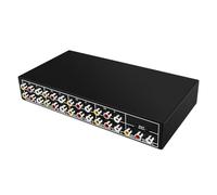 Sélecteurs de musique vidéo compacts en métal 8 ports sans couture pour commutateurs de configuration de divertissement multi-appareils