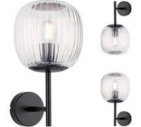 Selection Bathroom Applique Ruya IP44 E14 230V max. 20W gradable Verre#Noir mat Noir mat G
