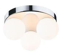 Paulmann Plafonnier salle de bain Selection Gove 71062 IP44 G9 230V 3x20W gradable Chrome Satin