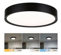 Paulmann 71086 Plafonnier LED Selection Bathroom Tega IP44 White Switch 1200lm 230V 22,5W Noir mat luminaire de salle de bain lampe de salle de bain