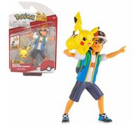 Sélection Battle Feature Figures | Pokémon | Figurine d'Action amovible de Luxe | Sasha & Pikachu