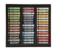Sélection De 45 Pastels Doux Extra Fins Rembrandt Royal Dans Une Boîte Noire