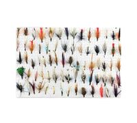 Sélection de Mouches de pêche Traditionnelles à la Truite White Fish, Puzzle de 1000 pièces en Bois pour Adultes