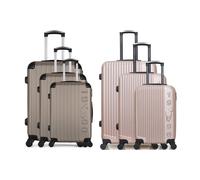 Sélection de valises de la marque Gentleman Farmer : Porter / Set de 3 valises / Champagne