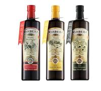 Sélection Huile d'Olive Extra Vierge AOP Barbera Saline, Temps d'Olivier et Mère Montagne 750 ml x 3