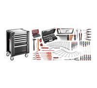 Sélection mécanicien 165 outils + servante 6 tiroirs - FACOM - JET6.M130A