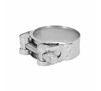 SELECTION P2R (Motorisé) Collier échappement cyclo adaptable diam 47-51 mm larg 20 mm Vise de serrage Argenté
