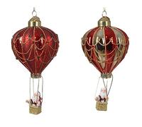 Sélection Papeterie Varzi Depuis 1956 Décoration Arbre De Noël Montgolfière Avec Père Noël Assortis