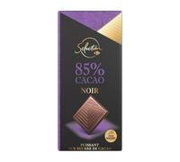 SELECTION - Tablette de Chocolat Noir 85% CARREFOUR | Goût intense et onctueux | Idéal pour les gourmands | la tablette de 80g | LOT DE 4