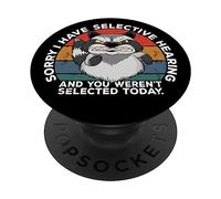Selective Hearing Not Listening Not Selected I Don't Listen PopSockets PopGrip Adhésif