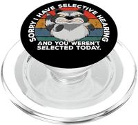 Selective Hearing Not Listening Not Selected I Don't Listen PopSockets PopGrip pour MagSafe