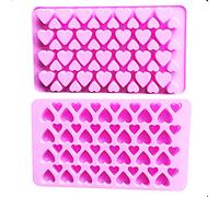 Selecto Bake - 56 mini coeurs moule chocolat silicone chocolat chocolat rose…