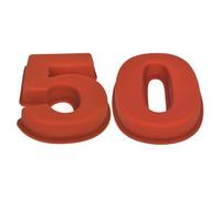 Selecto Bake Grand moule à gâteau en silicone numéro 50, 50e anniversaire, anniversaire de mariage 5 0
