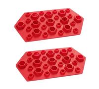 Selecto Bake - Lot de 2 moules à glaçons en silicone en forme de diamants 3D - Pour chocolat, cire, bonbons