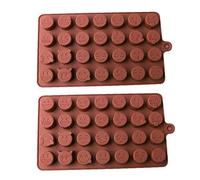 Selecto Bake Lot de 2 moules en silicone en forme d'émojis amusants pour cupcakes, brownies, bonbons souples et durs, bonbons gélifiés, bombes de graisse céto, gelée, glaçons
