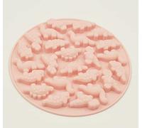 Selecto Bake Mini Dinosaures Moule en silicone pour chocolat gommeux 24 cavités Rose