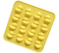 Selecto Bake Moule à chocolat en silicone 16 cavités, canards jaune moules en forme de canard Antiadhésifs en silicone de qualité alimentaire pour glaçons, gelées, fondants, bonbons durs
