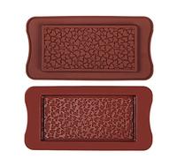 Selecto Bake Moule à chocolat en silicone Selecto Bake Break Apart, moule à barre de chocolat en forme de cœur, moules à barres protéinées et énergétiques maison