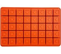Selecto Bake Moule carré en silicone 40 cavités pour canna anna euilles de chanvre, glaçons, bonbons, chocolat, bonbons gélifiés, pudding, gelée