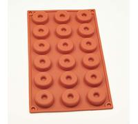 Selecto Bake Moules à Donuts en Silicone Moule à Donuts à 18 Cavités Plateau de Cuisson Antiadhésif pour Faire des Donuts Gâteau Biscuit Sans BPA Mini Moules à Gâteaux Plateau pour DIY