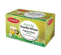 Selen Green Tea Chamomile-Mint Thé aux herbes, 20 Individually Wrapped Tea Bags