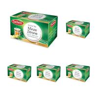 Selen Thé vert Menthe-Citron Thé aux herbes, 20 sachets de thé emballés individuellement - 36g (Lot de 5)